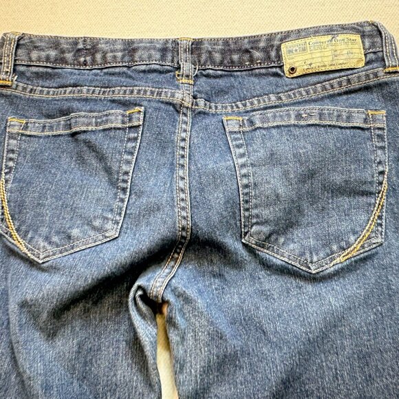 Vintage Converse One Star Womens Straight Jeans Size 8 Blue Denim Casual Y2K - Picture 11 of 13